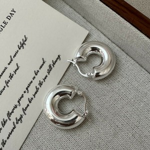 Pierced Earrings Silver Post silver [2024 NEW]
