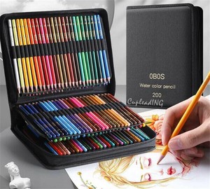 ≪予約商品≫早い者勝ち カラー鉛 複数の色鉛筆 ブラシ セット 美術絵画用 油性ブラシ 転倒に弱い 複数の色