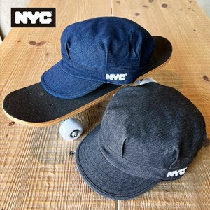 【NYC】デニム ワークキャップ キャスケット 帽子 レトロ メンズ レディース