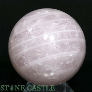 ☆一点物☆【置き石】丸玉 マダガスカルローズ 約80mm No.02 【天然石 パワーストーン】