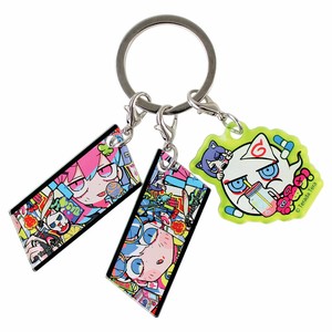寺田てら　3チャームキーホルダー　chroma