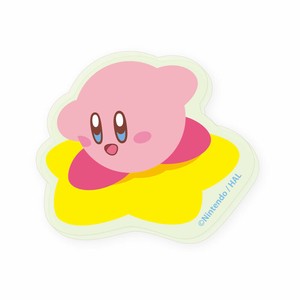 星のカービィ　蓄光アクリルステッカー　ワープスター