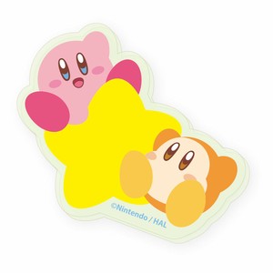星のカービィ　蓄光アクリルステッカー　カービィ＆ワドルディ