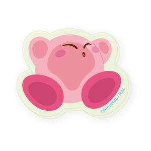 星のカービィ　蓄光アクリルステッカー　はりつき