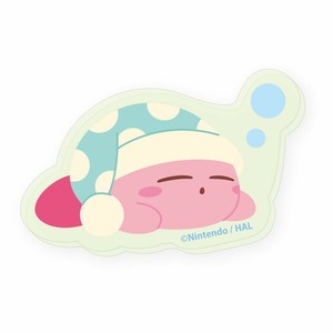 星のカービィ　蓄光アクリルステッカー　スリープ