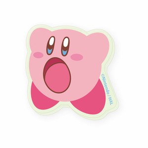 星のカービィ　蓄光アクリルステッカー　すいこみ