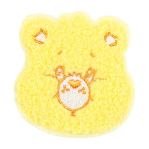ケアベア　モコモコ刺繍ステッカー　バースデーベア