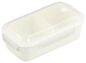 オーエスケー PLC Pale color ランチボックス(仕切付) HPC-550D 550ml ホワイト