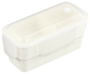 オーエスケー PLC Pale color ランチボックス二段(仕切付) HPCW-600D
