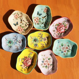 石鹸箱 セラミック 高級  花柄   YEA964