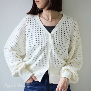 Cardigan Mesh Knit Cardigan