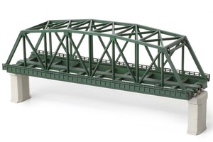 R043 複線トラス鉄橋(緑) 220mm x 1pc