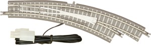 R058 PC 電動カーブポイントレール (右分岐)＋R195mm 30°　カットレール