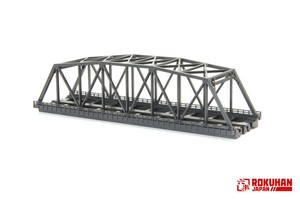 R094 複線トラス鉄橋(黒) 220mm x 1pc