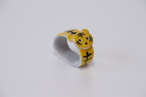 Hasami ware Chopsticks Rest Chinese Zodiac Lucky Charm Chopstick Rest Tiger Made in Japan