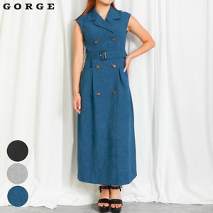 スラブロングジレワンピース