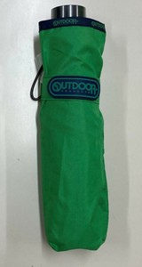OUTDOOR PRODUCTS 無地パイピングミニ折傘 55cm グリーン 10002504