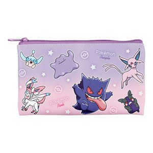 【ティーズ】ポケットモンスターフラットマルチポーチ　グラデーション／パープル＆ピンク