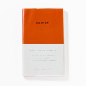 BUCKET LIST 人生でしたい100のことを書くノート A6変形 リスト ノート TODO メモ