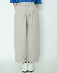 綿麻キャンバスコクーンシルエットカーゴパンツ