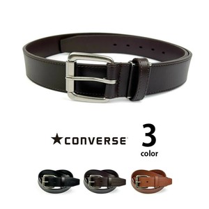 全3色 converse コンバース リアルレザー ステッチデザイン ベルト 本革 革皮 刻印(cv1917)