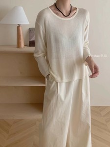 ハイネック ニット トップス   ニット　インナー　インナーTシャツ 　タートルネック リブニット 長袖