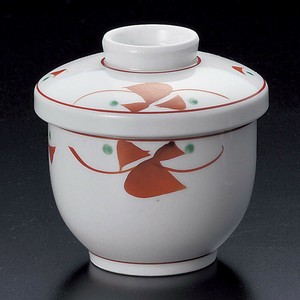 赤紅小花むし碗(小)　強化磁器　日本製