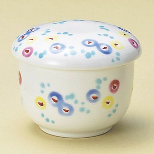 錦ほほえみむし碗　強化磁器　日本製　美濃焼　和食器