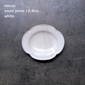 【mocco モッコ】 小皿 12.8cm ホワイト (つやあり) 洋食器 美濃焼 日本製 Felice