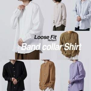 Button Shirt Band Collar Made in Japan