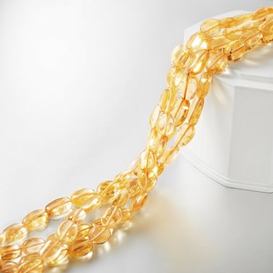 シトリン　Oval8mm×10mm　糸