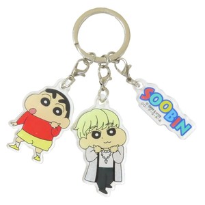 【キーホルダー】TOMORROW X TOGETHER クレヨンしんちゃん 3連アクリルキーホルダー SOOBIN