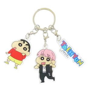 【キーホルダー】TOMORROW X TOGETHER クレヨンしんちゃん 3連アクリルキーホルダー TAEHYUN