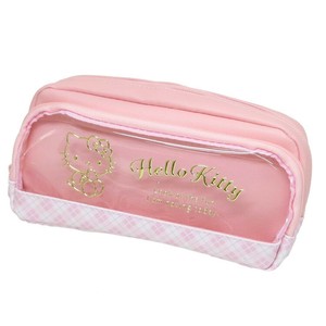 【ペンケース】ハローキティ クリアポケット付きポーチ