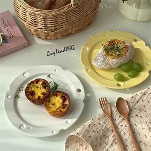 ＜人気商品＞早い者勝ち デザートケーキパン 写真撮影 食事皿 朝食のパンプレート ケーキ皿 平皿 マット
