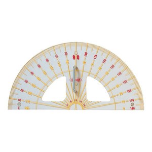 ORIONS　メタクリル教師用分度器　(ゼロスタート目盛)　GN-100