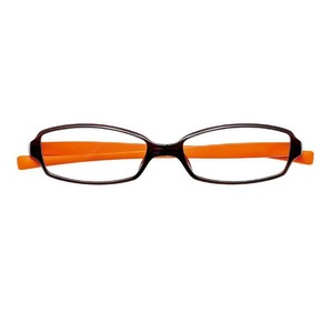 変なメガネ HM-1001 C6 BROWN/ORANGE MATT +2.0