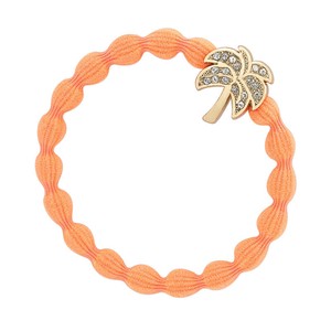 【ByEloise】Palm Neon Orange ヤシの木 海 ヘアゴム ヘアアクセサリー ブレスレット