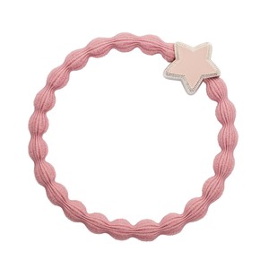 【ByEloise】Enamel Silver Star Champagne Pink 星 ヘアゴム ヘアアクセサリー ブレスレット