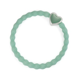 【ByEloise】Enamel Silver Heart Mint ヘアゴム ヘアアクセサリー ブレスレット