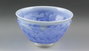 花結晶（青）　抹茶碗