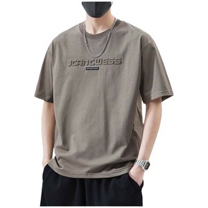 Tシャツ 半袖   無地  ゆったり  ラウンドネック  快適 メンズファッション   LX2031