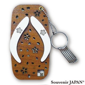 【木製スライドミラー】下駄（ウッド）