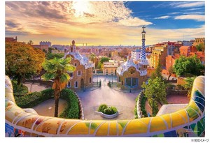 ジグソーパズル 500コンパクトピース 海外風景 バルセロナ グエル公園(スペイン) 35-35