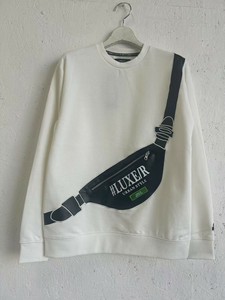 【ユニセックス】45821【LUXE/R】BAG　貼り付けPU地貼トレーナー（RMS）