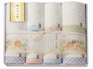 和布小紋 バスタオル3P・フェイスタオル4P WFK-080