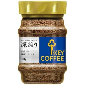 キーコーヒー インスタントコーヒー スペシャルブレンド 深煎り 80g