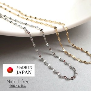 素金链 项链 宝石 日本制造