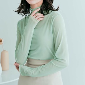 トップス《シアーメッシュハイネックトップス 》《在庫限り》