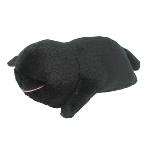 ぼうみたいなねこ　うつぶせ　(くろぼう)